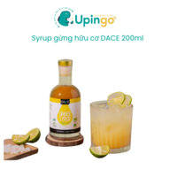 Syrup gừng hữu cơ DACE 200ml