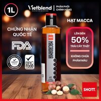 Syrup SHOTT Vị Hạt Macca (Macadamia) Chai 1 Lít