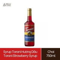 Syrup Torani Chai thủy tinh Hương Dâu (750ml)