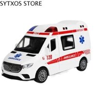 SYTXOS Âm nhạc Đồ chơi xe hơi quán tính Đèn Mô phỏng Xe mô phỏng Trang trí văn phòng tại nhà Mô hình xe hơi Đồ chơi xe cứu thương Quà sinh nhật