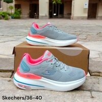 (Sz 39) Sale giày  skechers nữ xám cam siêu nhẹ