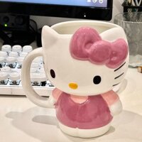 Sziqiqi Hellokitty cốc gốm dính cốcly uống nước cốc sứ Hello Kitty cốc gốm quà tặng sinh nhật cốc