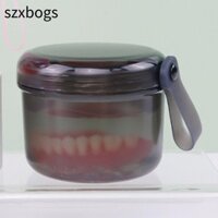 Szxbogs Răng Giả, Chống Rò Rỉ Giữ Răng Giả Ngâm Cốc, Nắp Nóng Chống Thấm Nước Ngâm Răng Giả Hộp Đựng Du Lịch