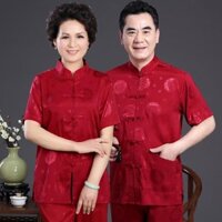 T Đường Phù Hợp Với Nam Nữ Cặp Đôi Phù Hợp Với Người Cao Tuổi Trung Niên Sinh Nhật Phong Cách Trung Hoa Người Cao Tuổi Cuộc Sống Bố Mẹ Tay Ngắn Phù Hợp Với 2.026