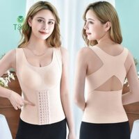T & O 3 Trong 1 Thắt Lưng Nút Áo Ngực Định Hình Cho Nữ Eo Shaper Nữ Shapewear Bưa Ăn Áo Ngực - 3 Trong 1 Eo Huấn Luyện Áo Ngực Hàng Ngày Mới