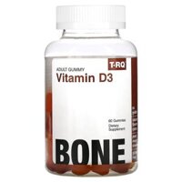 T-RQ Adult Gummy Vitamin D3 Bone Peach Mango Strawberry 60 Gummies