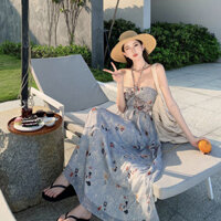 T Thái Lan Đảo Bali Handmade Xoắn Dây Đầm Mùa Hè Phong Cách Mới Đầm Đi Biển