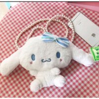 [T004] Túi xách đeo chéo Sanrio Cinnamoroll dây ngọc cuteeee [ CÓ SẴN]