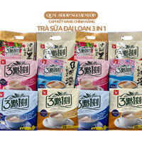 {T01/2027-Bill Đài} Trà sữa Đài Loan 3in1, trà sữa thơm ngon, tiện lợi, 1 túi 15 gói, 1 túi 30 gói , 1 túi 45 gói.