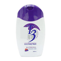 T3 Acne Body Wash, giúp làm sạch thoáng da, ngăn ngừa vi khuẩn gây viêm nhiễm da