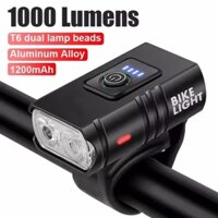 T6 LED Xe Đạp Đèn Trước Xe Đạp Đèn Pha Sạc Sáng MTB Xe Đạp Đường Bộ Đầu Đèn LED Đi Xe Đạp Đèn Pin Cho Đi Đêm