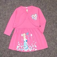 T9.99_Sale - Đầm elsa bé gái 2-10y set váy sát nách + áo khoác mỏng