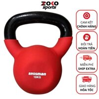 Tạ ấm, tạ tập Squats tập mông, đùi tập gym tại nhà Brosman 10kg nhập khẩu bọc cao su tay sách chống trơn - ZOKO SPORT