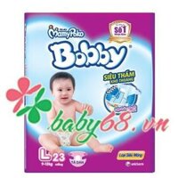 Tã - bỉm BOBBY dán siêu mỏng L23 9-13kg