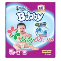 Tã - bỉm BOBBY dán siêu mỏng XL21 12-17kg