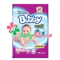 Tã - bỉm BOBBY siêu mỏng S30 dưới 7kg