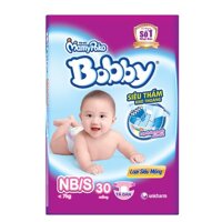 Tã - Bỉm Bobby siêu mỏng S30 dưới 7kg