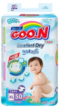 Tã - bỉm dán Goon Slim XL50 (12 - 20kg)