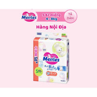 Tã / Bỉm Dán Merries Jumbo size S 82 miếng 4-8kg