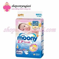 Tã - Bỉm Dán Moony NB90 Không Quà - Tã Dán Moony Nhật Giá Sĩ Tại TPHCM