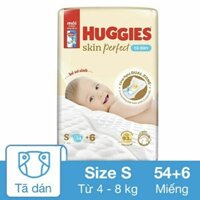 💒Tã / Bỉm dán sơ sinh cho bé 4-8 kg size Huggies S56+6 / Bobby S54+4 miếng