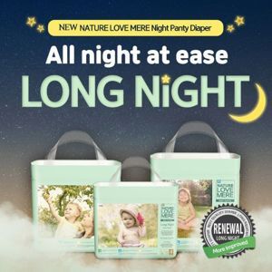 Tã/ Bỉm đêm Nature Love Mere Long Night bịch L30/ XL24/ XXL20