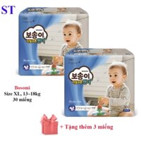 Tã bỉm em bé hàng nội địa Hàn Quốc Bosomi Size XL/ 13-18kg 30 miếng