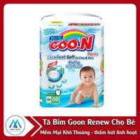 Tã Bỉm Goon Renew mềm mại khô thoáng Dán/Quần size S44-M38- L32-L56-XL30- M32-M60-L26-L48-XL22-XXL20-XXL34-XXXL26