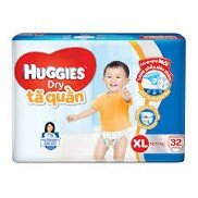 TẢ BỈM HUGGIES CHỐNG HĂM CHO BÉ TẢ QUẦN SIZE XL32 MIẾNG TỪ 11 ĐẾN 16 KG