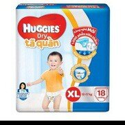 TẢ BỈM HUGGIES CHỐNG HĂM CHO EM BÉ TẢ QUẦN SIZE XL18 MIẾNG TỪ 12 ĐẾN 17 KG