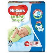 TẢ BỈM HUGGIES CHỐNG HĂM CHO EM BÉ MIẾNG LÓT SƠ SINH NEWBORN2 60 MIẾNG