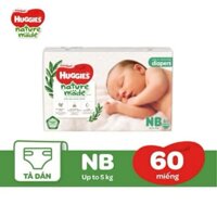 TÃ BỈM HUGGIES NATURE MADE QUẦN/DÁN ĐỦ SIZE NB60/S82/M64/M58/L54/L44/XL38/XXL26
