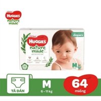 Tả bỉm Huggies Platinum Nature Made Dán M64