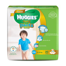 Tã quần Huggies Ultra Pants bé trai size XXL 20 miếng (trẻ trên 17kg)