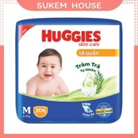 Tã / Bỉm HUGGIES Skin care tràm trà dán & quần các size NB70+6/S54+6/M106/L96+8/XL84+4/M76+8/L68/XL60/XXL54/XXL28