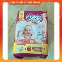 Tã-bỉm lót sơ sinh Bobby Newborn 1 (64 miêng/ 108 + 9 miếng tã dán), Newborn 2 cho bé sơ sinh