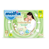 Tã Bỉm Molfix Bông Organic Tự Nhiên Tã Lót/Tã Dán/ Quần XS72/S80/S56/M76/M62/M42/L68/L54/L38/XL62/XL48/XL34/XXL56/XXL4