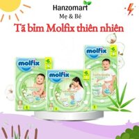 Tã Bỉm Molfix Thiên nhiên Ultra Cộng Miếng quần / dán đủ size NB74/S88/M82/L76/XL70/XXL64