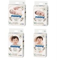 Tả bỉm Moony Natural Trắng cao cấp Nội Địa M46 quần (5-10kg)