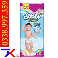 Tã – Bỉm quần Bobby Đại  Đủ size (S44, M40, L36, Xl34)