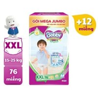 Tã bỉm quần Bobby Gạo non XXL 76 miếng, XXL 76+8 miếng