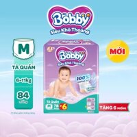 Tã bỉm quần Bobby Siêu Khô Thoáng - 100% Thoáng Khí Ultra Jumbo M78/L70/XL66/XXL60