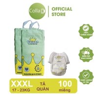 Tã/ Bỉm Quần Cuteen Size XXXL 100 Miếng (17-23Kg) Siêu Mỏng, Siêu Mềm, Không Hăm Da - Colla Shop