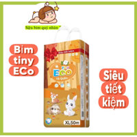 Tã bỉm quần giá rẻ Tiny Eco, bỉm chính hãng ful size, bịch 50 miếng