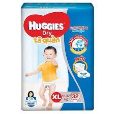 Tã-bỉm quần Huggies Dry Jumbo XL32