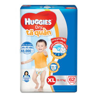 Tã bỉm quần Huggies Dry XL62 (12-17kg)