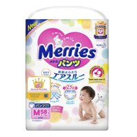 Tã - bỉm quần Merries M58 (6-11kg)