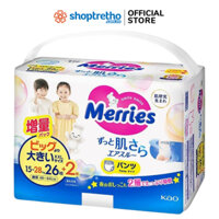 Tã - Bỉm quần Merries XXL26 + 2 miếng (15-28kg)