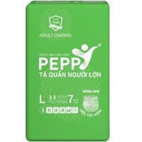 Tã bỉm quần người lớn PEPPY( 6gói  size M 48 /L 42 miếng từ 40_75kg ) siêu thấm hút