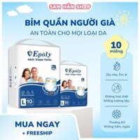 Tã Bỉm Quần - Tã Dán người già EPOLY/IPALY giá rẻ Combo 50 miếng đủ size M,L,XL